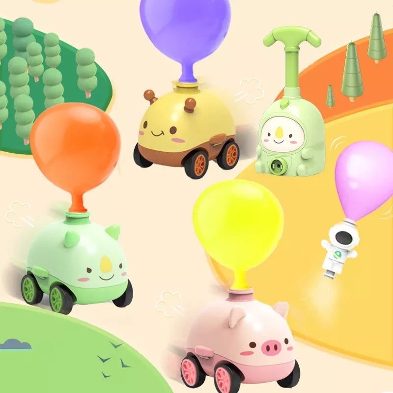 【Toys】New Power Balloon Aerodynamic Cars - Gifts for kids Children